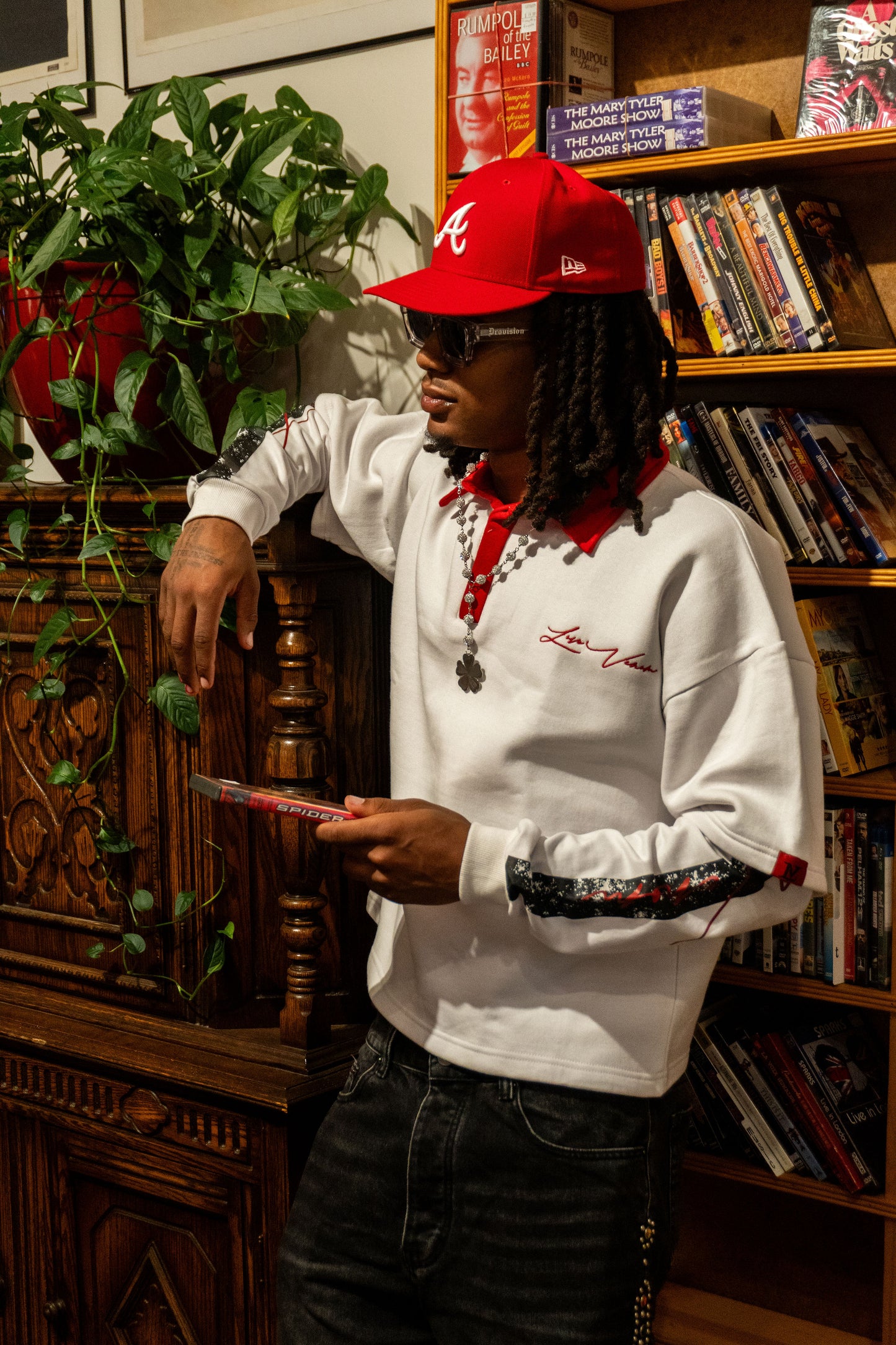 W4CH White Double-Layered Polo