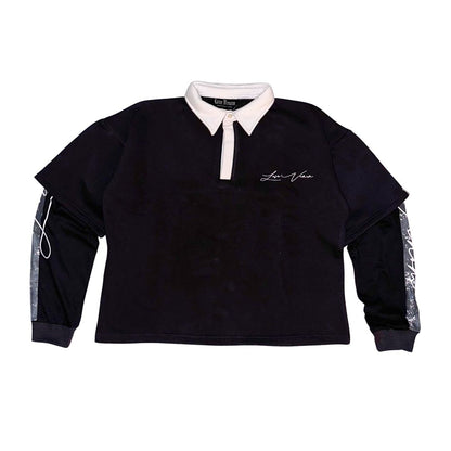 W4CH Grey Double-Layered Polo