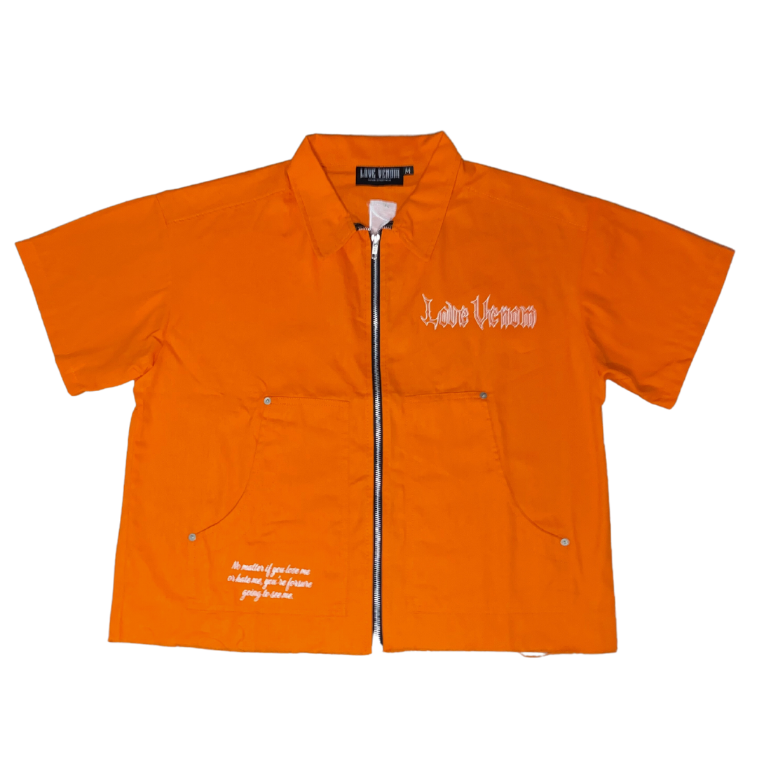 “More Venom Than Love” Work Shirt (Orange)