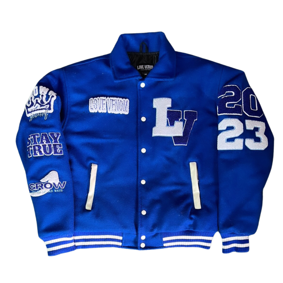 "Late Night Blues" Varsity Jacket